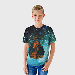 Футболка детская XXXTentacion think about it, цвет: 3D-принт — фото 2