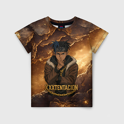 Детская футболка XXXTentacion anime style / 3D-принт – фото 1