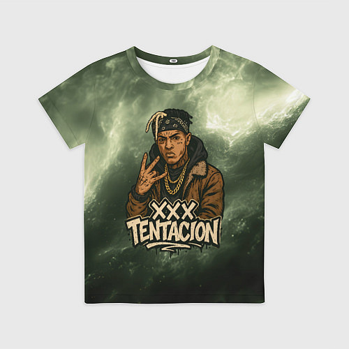 Детская футболка XXXTentacion anime / 3D-принт – фото 1