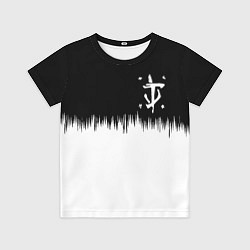 Футболка детская Doom краски черно белый, цвет: 3D-принт