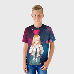 Футболка детская Марин Китагава с любовью - Эта фарфоровая кукла вл, цвет: 3D-принт — фото 2