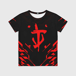 Футболка детская Doom geometry red steel, цвет: 3D-принт