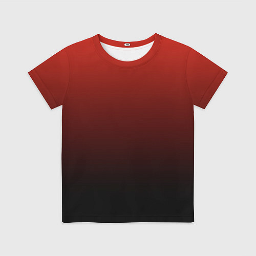 Детская футболка Red gradient / 3D-принт – фото 1