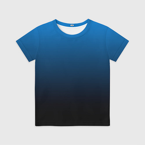 Детская футболка Blue gradient / 3D-принт – фото 1