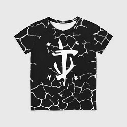 Футболка детская Doom трещины текстура, цвет: 3D-принт