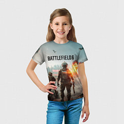 Футболка детская Солдаты из Battlefield 6, цвет: 3D-принт — фото 2