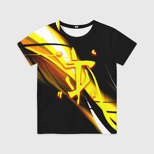 Детская футболка Doom геометрия из полос / 3D-принт – фото 1