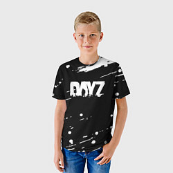 Футболка детская Dayz брызги красок, цвет: 3D-принт — фото 2