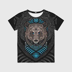Футболка детская Тотем медведя в виде кельтских узоров, цвет: 3D-принт