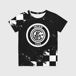 Футболка детская Inter клетка краски, цвет: 3D-принт