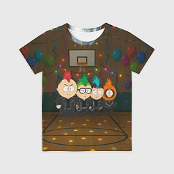 Детская футболка Южный парк панки на школьной дискотеке