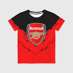 Футболка детская Arsenal текстура краски, цвет: 3D-принт