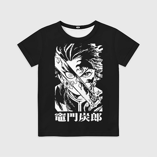 Детская футболка Клинок рассекающий демонов - slayer / 3D-принт – фото 1