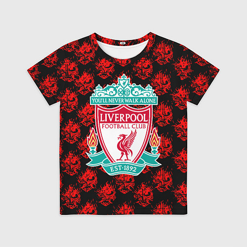 Детская футболка Liverpool samurai / 3D-принт – фото 1
