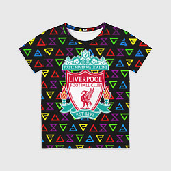Детская футболка Liverpool pattern neon