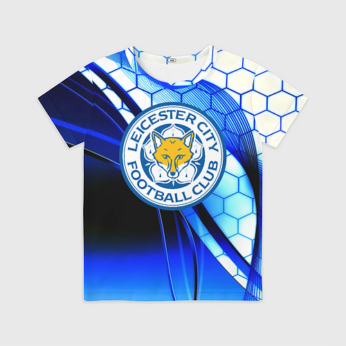 Детская футболка Лестер сити броня соты / 3D-принт – фото 1