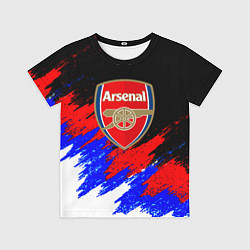 Футболка детская Арсенал краски триколор, цвет: 3D-принт