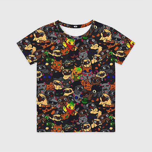 Детская футболка Paw / 3D-принт – фото 1