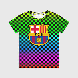 Детская футболка Barcelona gradient neon