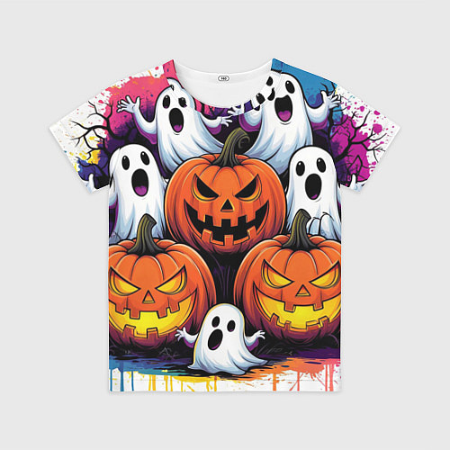 Детская футболка Happy Halloween 25 / 3D-принт – фото 1
