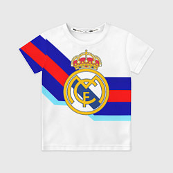 Детская футболка Real Madrid текстура полосы