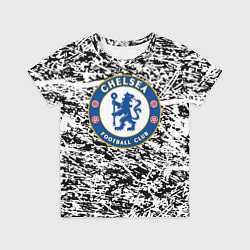 Футболка детская Челси штрихи красок, цвет: 3D-принт
