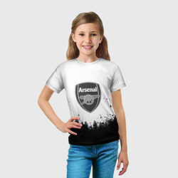 Футболка детская Arsenal черный лес, цвет: 3D-принт — фото 2