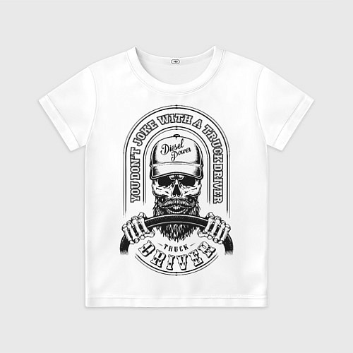 Детская футболка Водитель грузовика / 3D-принт – фото 1