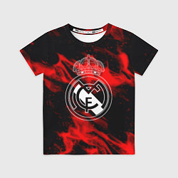 Детская футболка Real Madrid красный огонь
