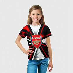 Футболка детская Arsenal umbrella corp, цвет: 3D-принт — фото 2