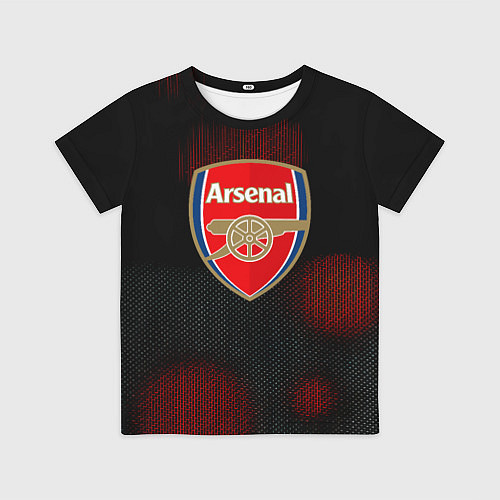 Детская футболка Арсенал абстракция штрихи / 3D-принт – фото 1