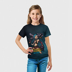 Футболка детская League of Legends Jinx, цвет: 3D-принт — фото 2
