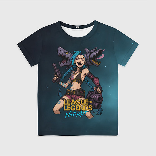Детская футболка League of Legends Jinx / 3D-принт – фото 1
