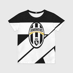 Футболка детская Ювентус полосы геометрия линии, цвет: 3D-принт