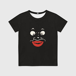 Футболка детская Black face, цвет: 3D-принт