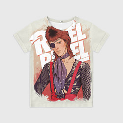 Футболка детская David Bowie Rebel Rebel, цвет: 3D-принт