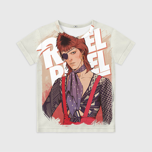 Детская футболка David Bowie Rebel Rebel / 3D-принт – фото 1