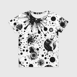 Детская футболка Паттерн из абстрактных клякс - нейроарт