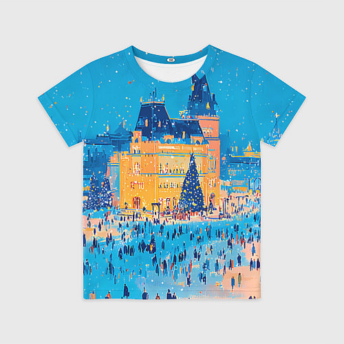 Детская футболка Московские новогодние каникулы / 3D-принт – фото 1