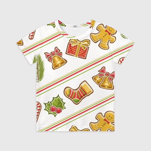 Детская футболка Рождественский дух / 3D-принт – фото 1