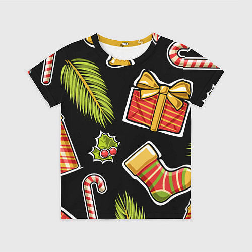Детская футболка Рождественский вайб / 3D-принт – фото 1