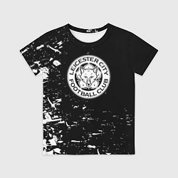 Футболка детская Лестер сити краски белые, цвет: 3D-принт
