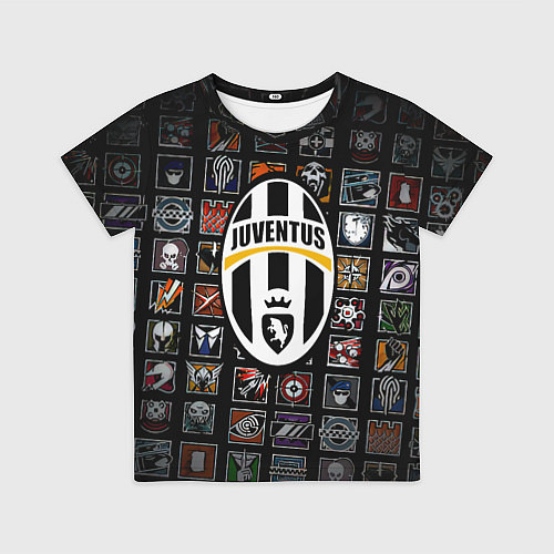 Детская футболка Juventus ачивки паттерн / 3D-принт – фото 1
