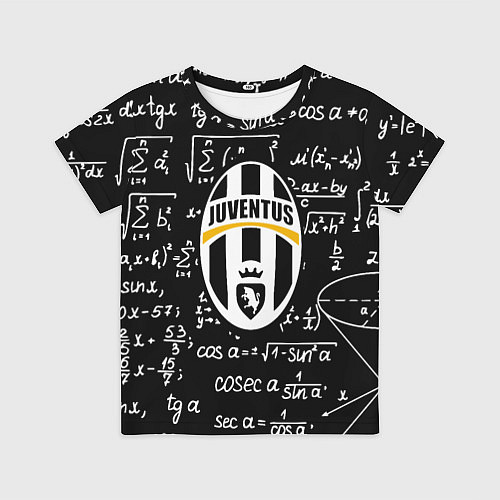 Детская футболка Ювентус физика символы / 3D-принт – фото 1