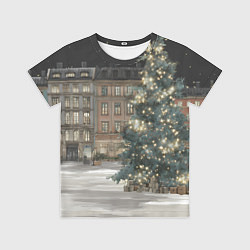 Футболка детская Елка во дворе, цвет: 3D-принт