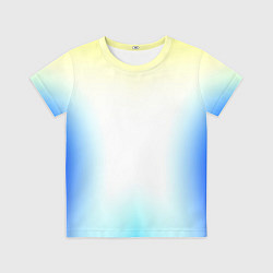 Футболка детская Color yellow blue white, цвет: 3D-принт