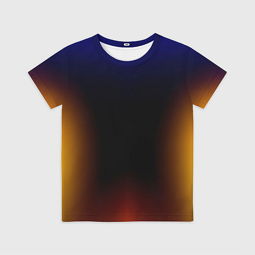 Детская футболка Color black red blue / 3D-принт – фото 1