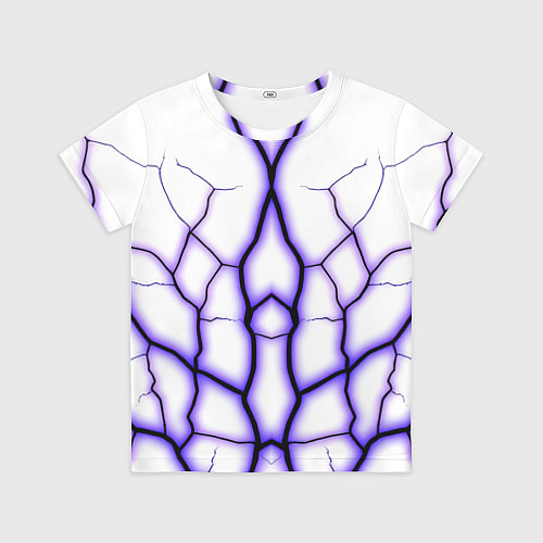 Детская футболка Color white purple / 3D-принт – фото 1