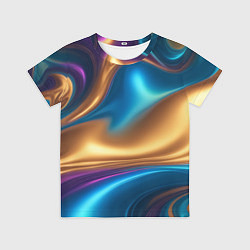 Футболка детская Сплавы разноцветные, цвет: 3D-принт