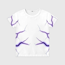 Футболка детская Color white purple, цвет: 3D-принт
